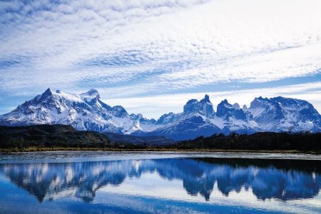 Torres del Paine from Punta Arenas